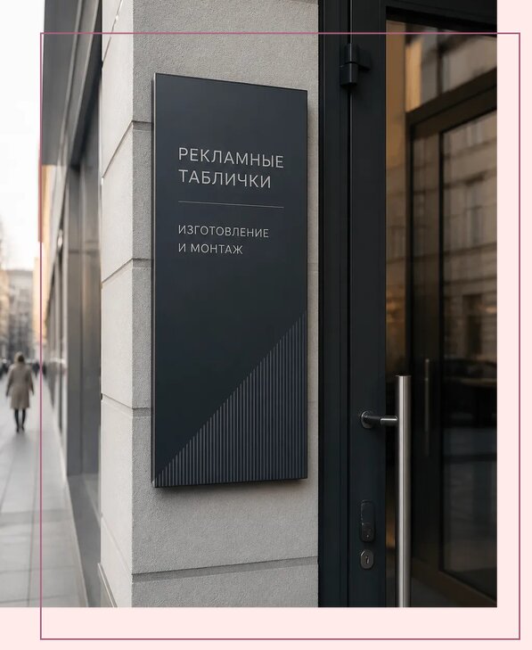 Рекламные таблички в Нефтеюганске по цене от 4576 р. | Аванза-Нфт